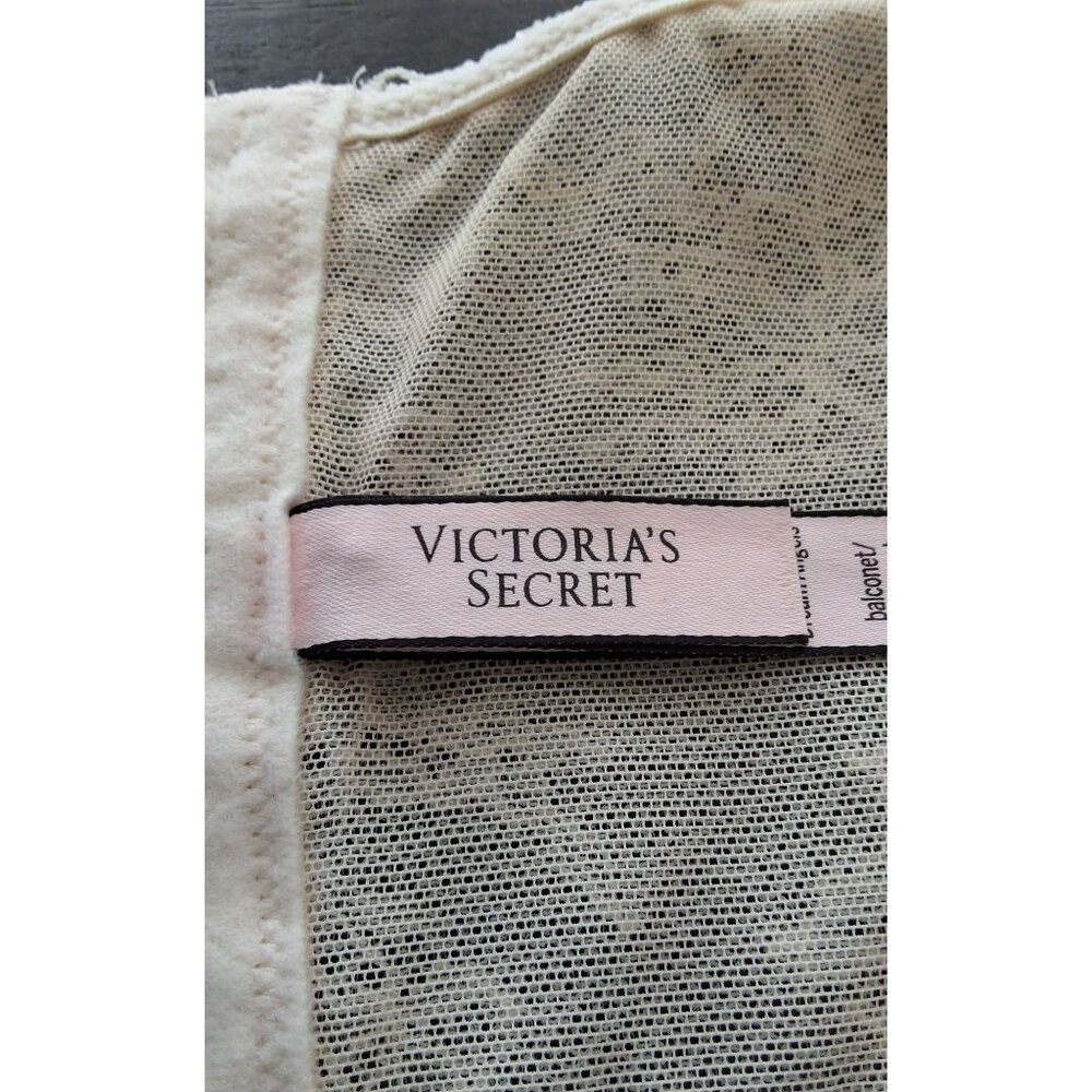 Victorias‎ Secret Dream Angels Long-Line Bralette 34DD White Lace Overlay - Picture 4 of 8